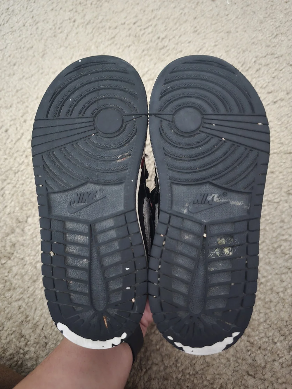 Nike Kids' Black and White High-Top Sneakers